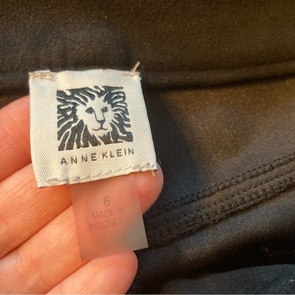 Anne Klein Women’s Faux Suede Black Dress Pants; Sz 6; Very Soft - Picture 4 of 6